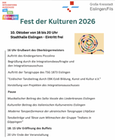 Fest der Kulturen 2026
